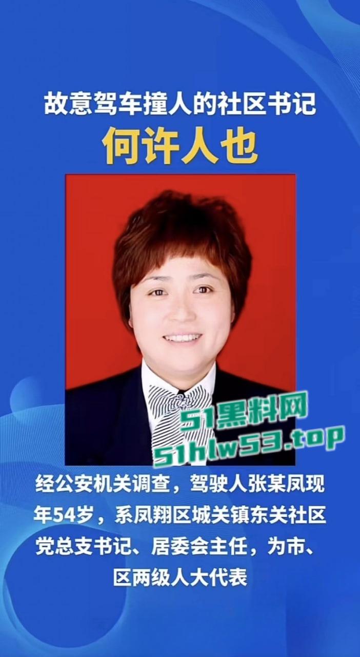 陕西宝鸡凤翔区党支部书记【张春凤】因丈夫出轨当众驾车怒撞小三,不料伤及多位无辜市民!-4