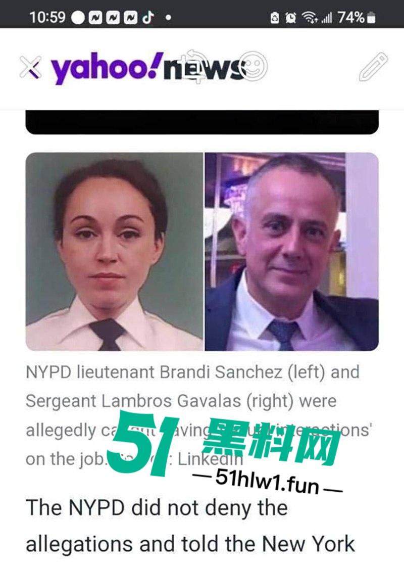 纽约警察局办公室,老警员偷情已婚女警被有心人拍下后直接曝光到网上,两人目前已经停职。-2