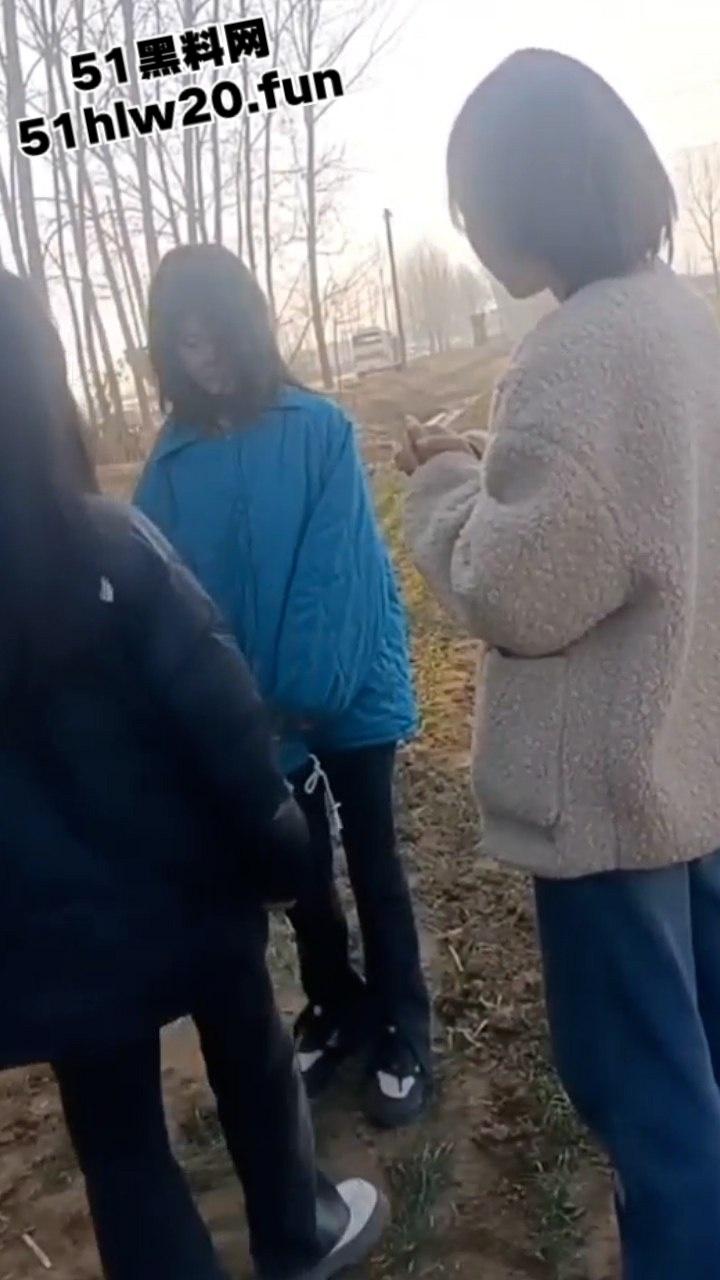 校园霸凌,小太妹野外霸凌同班女同学,拽头发扇脸下手超狠一群贱逼欠教育!-3