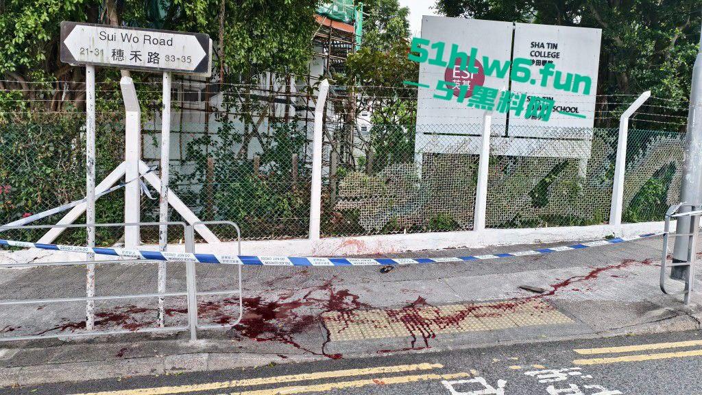 香港黑帮火炭,当街谋杀斩人片曝光,两刀手从后伏击狂斩5秒夺命登的士逃去!-8