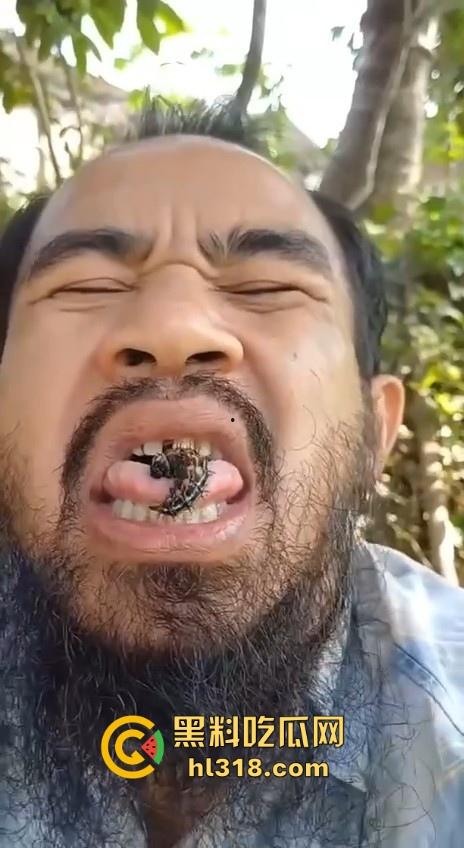 不是哥们毛毛虫也能吃的吗？这东西不是有毒！身体碰一下都全身红，你这舌头没事吧！-4