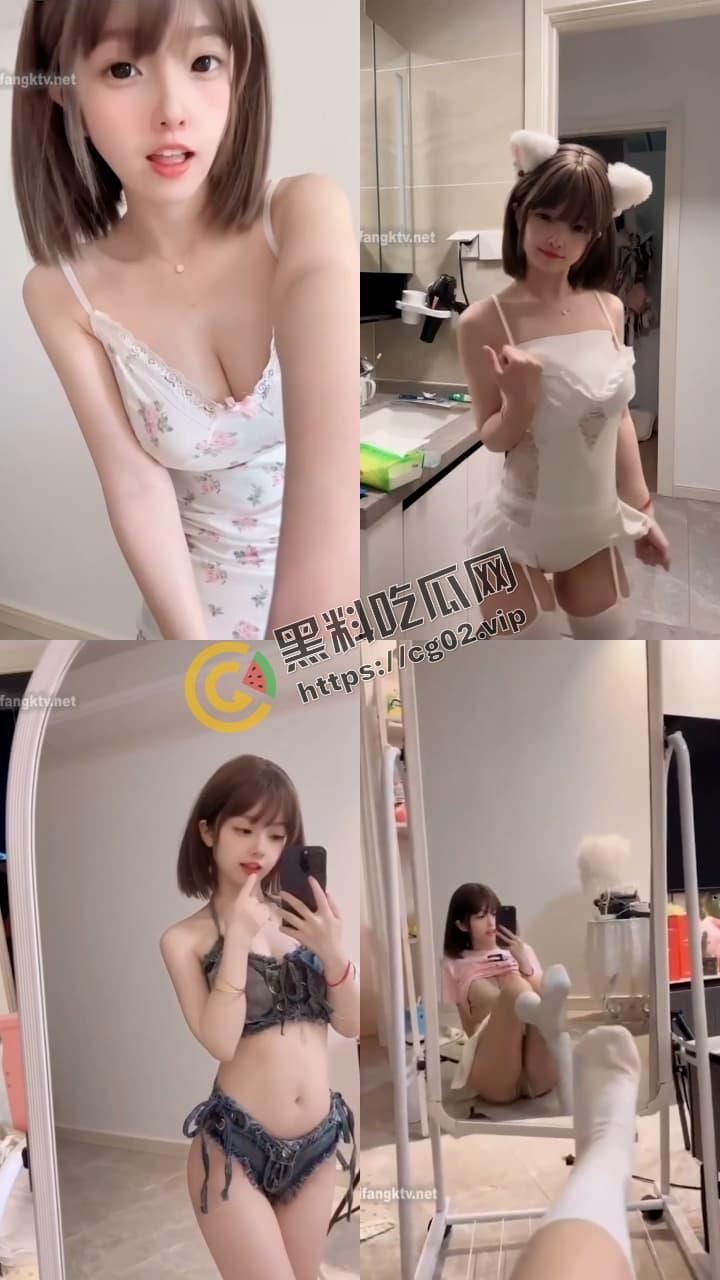 抖音 百万粉丝 咬一口妃妃酱 反差少萝莉 看起来软软香香的  白眼吐舌玉足  微密圈付费福利合集-3