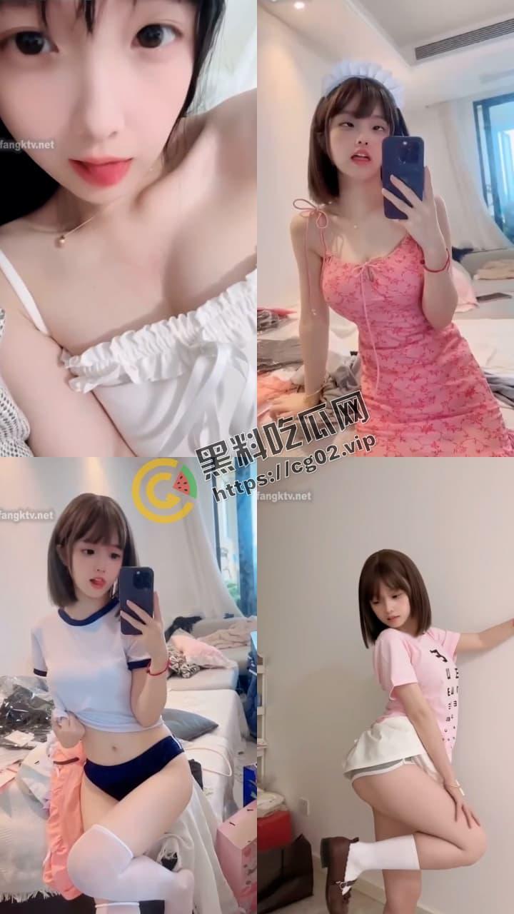 抖音 百万粉丝 咬一口妃妃酱 反差少萝莉 看起来软软香香的  白眼吐舌玉足  微密圈付费福利合集-4