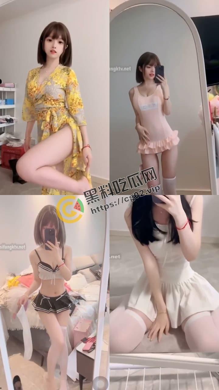 抖音 百万粉丝 咬一口妃妃酱 反差少萝莉 看起来软软香香的  白眼吐舌玉足  微密圈付费福利合集-10