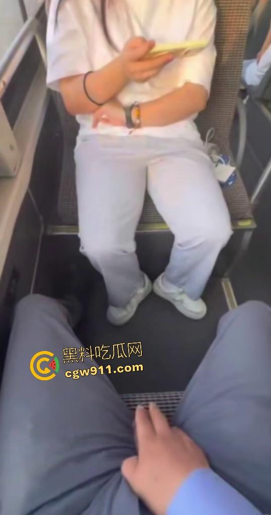 公交车惊现变态！露鸟大神对眼镜妹亮巨屌，她假装看手机实则偷录淫视频，晚上自慰有素材咯！-1