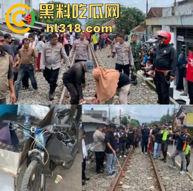 印度三哥作死现场,打横市男子一边玩游戏,一边过火车道,结果遭遇货车碾压,拖行100多米当场死亡!-7