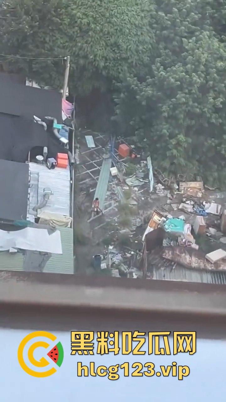 台中垃圾场狠人硬核骚操作!花式操雨伞,捅屁眼,吃瓜群众在高楼全程记录拍摄!-5