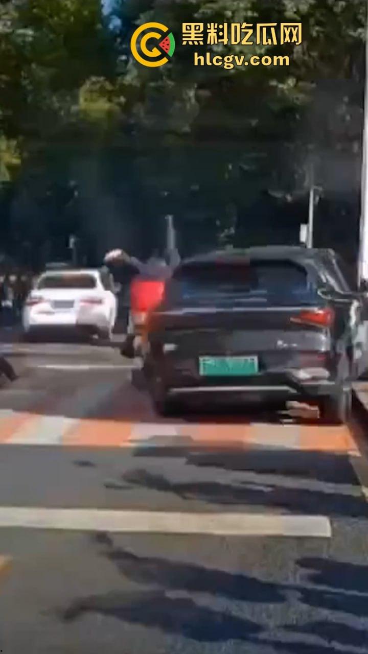 “我勒个骚刚！车子自己跑的”苏州吴江区女子驾车操作不当 路灯杆前的惊魂一撞致多人受伤！-8