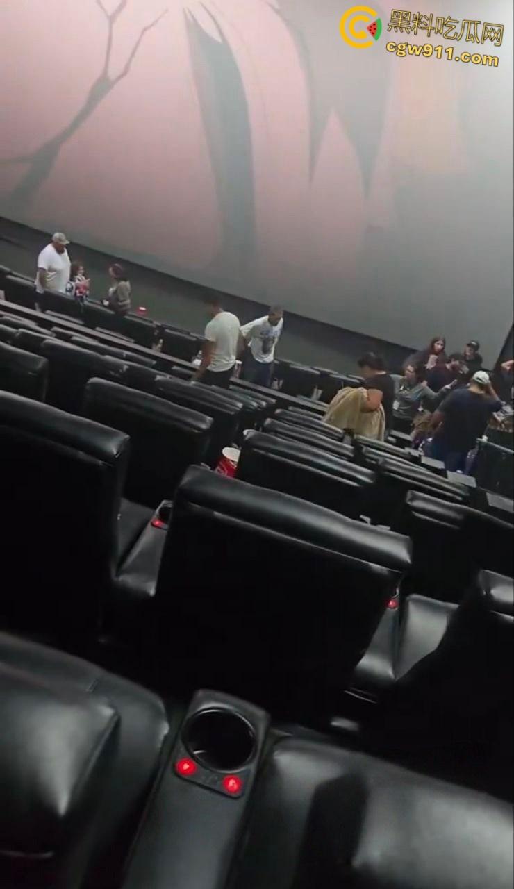 美国太阳谷AMC影院斗殴，一男子观影时当众小便，溅到邻座引起愤怒，遭观众围殴打得鼻青脸肿！-6