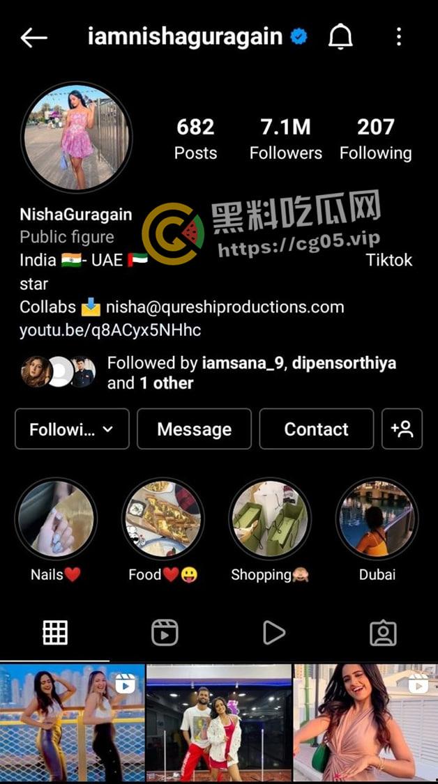 印度淫娃！Tiktok  INS 印度网红 【妮莎】【NishGuragain】和男朋友性爱自拍流出 咖喱味的极品美女-1
