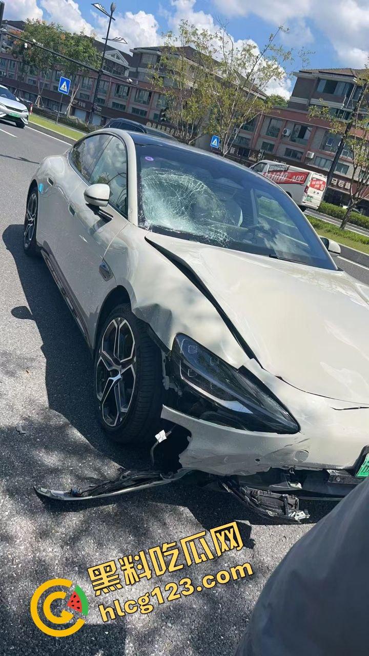 新能源车一脚油门直接把电动车撞飞！这速度是开的有多快？-10