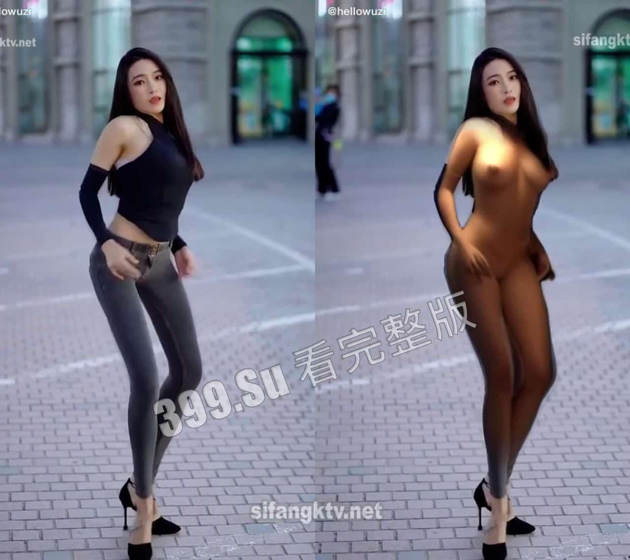 #抖音 #网红 #骚舞 #AI 去衣服视频 瓜友们能认出擦边主播-5