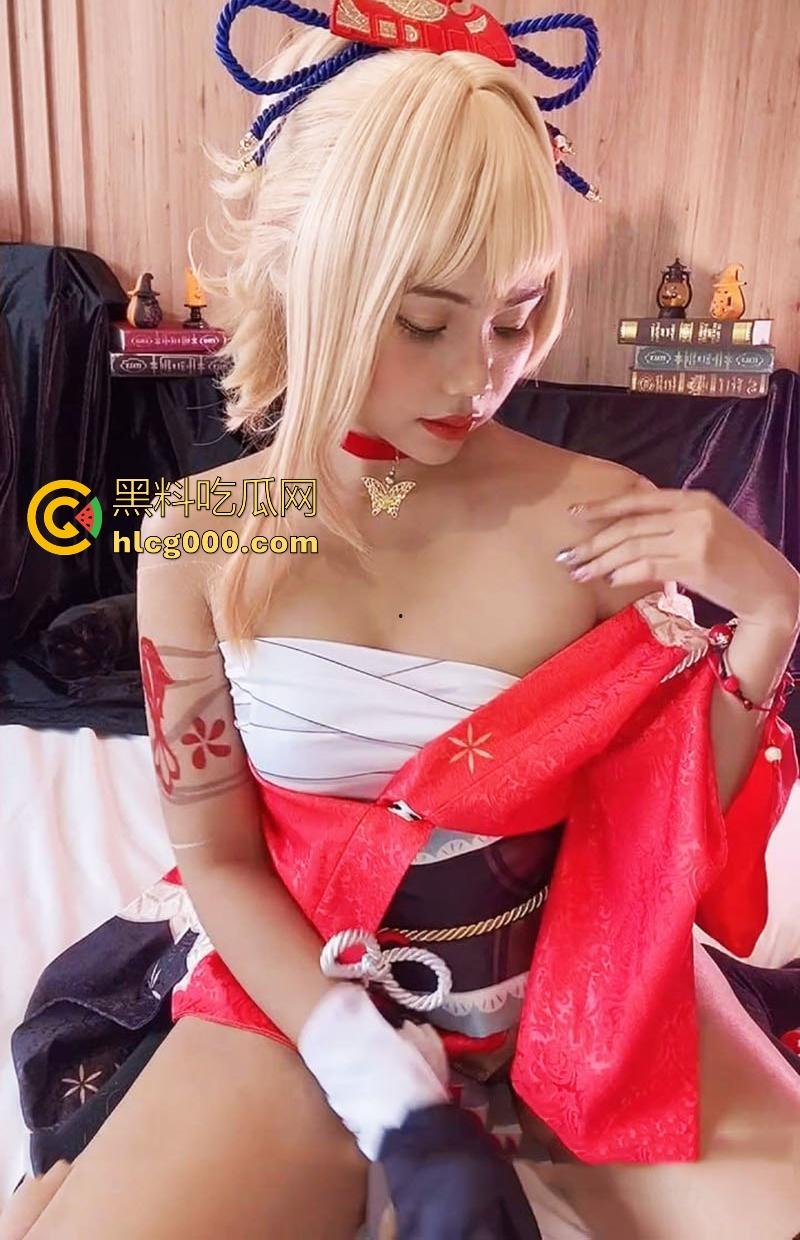 性感福利姬【darkrabbithouse】最新Cos写真流出，原神Yoimiya掰开骚逼道具自慰，每帧堪比电影大片！-1