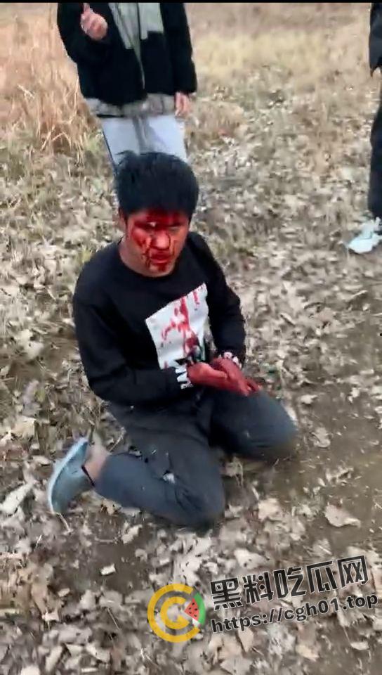 河南精神小伙霸凌同学 打的浑身是血求饶 头发被染红 河南不大 创造神话-5