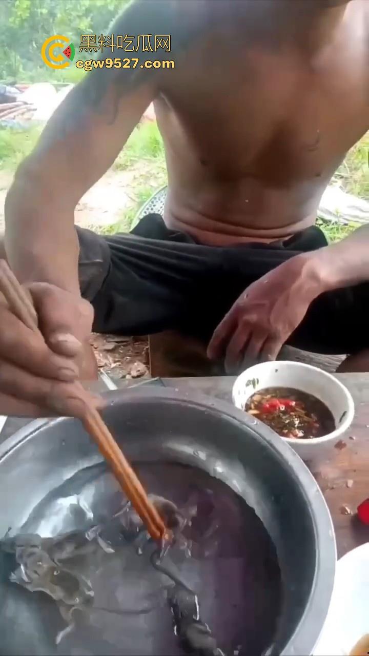 不是哥们这都能生吃呀！真不怕得病?真的极其重口，生吞小老鼠，也不怕得病 ！-2