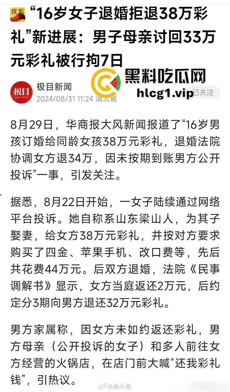 收38万彩礼后退婚不退钱,男方母亲讨要彩礼反被行拘!令人唏嘘的结局!-3