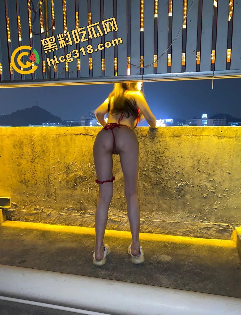 石家庄母狗『钱倪』请命为爸爸出战,全裸戴链跪街上完成主人任务,把电动车光头哥看得差点射裤子!-9