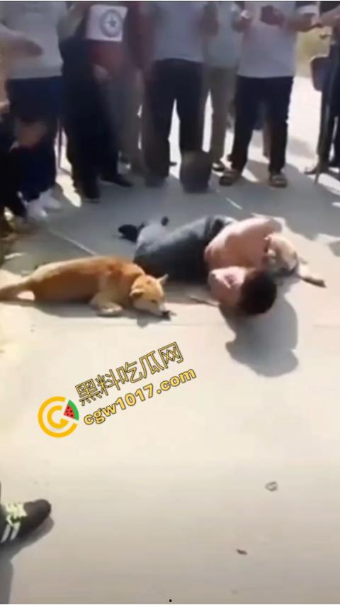 广西村民抓住偷狗贼，脱光殴打，场面血腥凶残，围观村民挥棒狂殴，男子惨嚎不断，村民誓要为爱犬复仇！-5