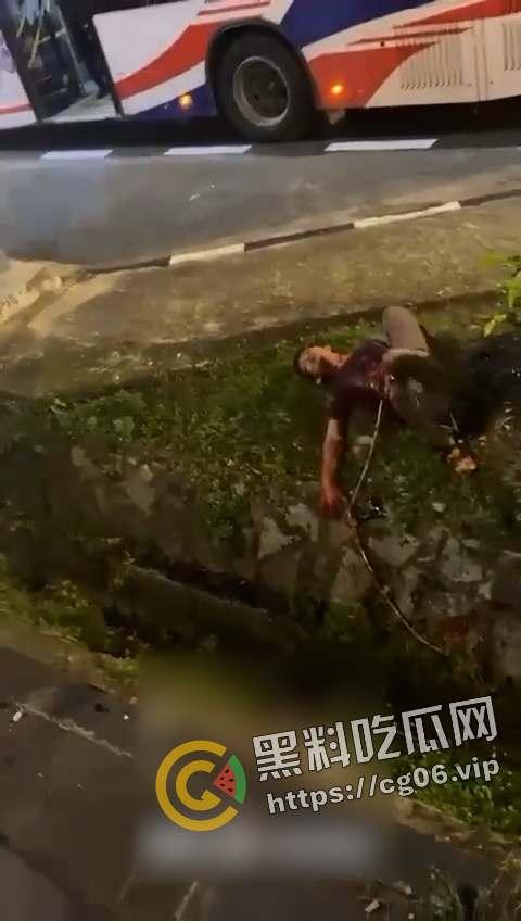 马来西亚第一狠人!割喉完把自己肚子刨开拿肠子出来看 现场血腥画面流出 慎入-4