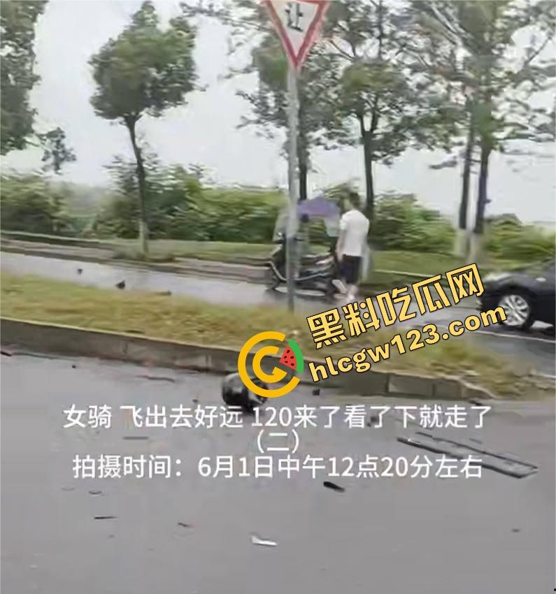 【小猪猪】骑出最后一程，益阳女骑士飞出数米，当场噶了她不飙了，我们也不敢看了！-4