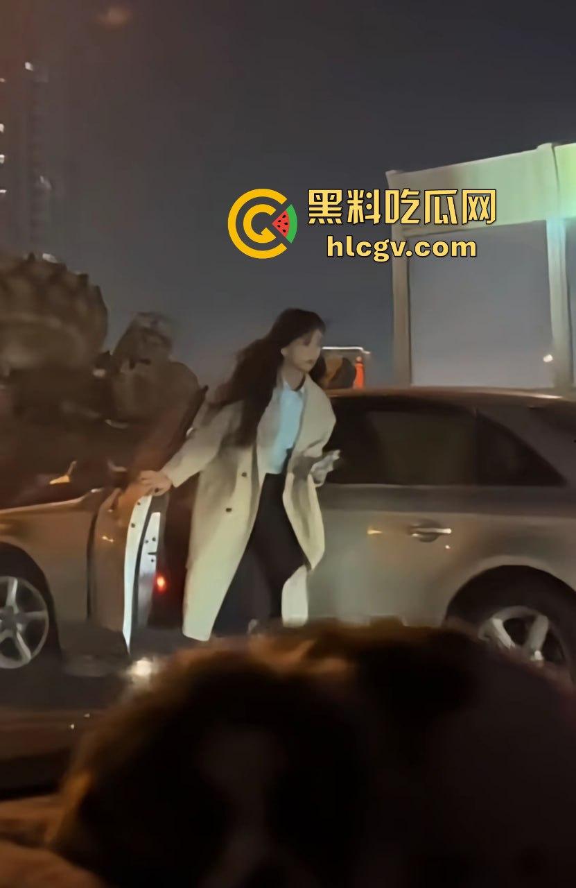 全网疯找风衣奥迪姐！晚风拂黑发，奥迪掀半挂A4稳坐高速，一掀半挂成神作，优雅永不过时！-15